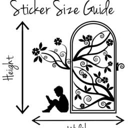 Secret Garden Door, Vinyl Wall Sticker Decal Mural. Home, Decor. Bedroom, Playroom, Library, School, Books, Reading Child, Decorative - thumbnail 3
