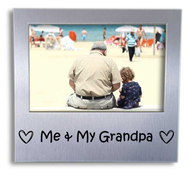 Me & My Grandpa Photo Frame - Picture Present Gift For - image 1