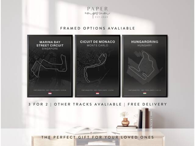 Formula 1 Track Art Print Grand Prix Motorsport Gift - image 1