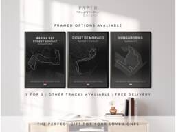Formula 1 Track Art Print Grand Prix Motorsport Gift - thumbnail 1