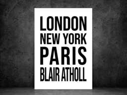 Blair Atholl Iconic Bold Village Scotland Print Poster - Scotland Gift Bespoke A5 A4 A3 Framed Or Unframed - thumbnail 1