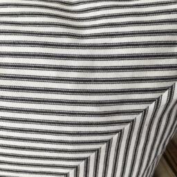 Black Stripe Pillow Cover Farmhouse Ticking Decor - thumbnail 2