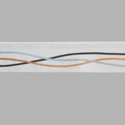 Minimalist Valance - Tangerine White Black Silver Modern Curtain, Contemporary Orange Window Treatment For Kitchen Decor, Custom - thumbnail 2