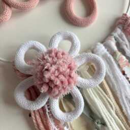 Handmade Personalized Kids Room Dreamcatcher For Boho Nursery Wall Decor, Soft Hanging Baby & Childrens - thumbnail 3