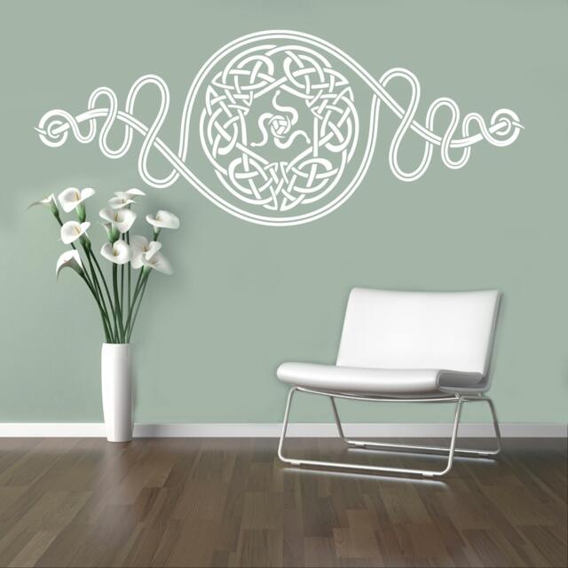 Celtic Pattern Wall Vinyl Decal Ornament Sticker Home Interior Bedroom Decor Scandinavian Design 9(Clp - image 1