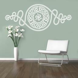Celtic Pattern Wall Vinyl Decal Ornament Sticker Home Interior Bedroom Decor Scandinavian Design 9(Clp - thumbnail 1