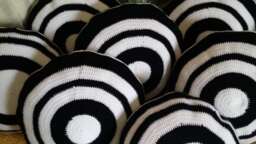 Crocheted Kyudo - Japanese Archery Mato Pillow - thumbnail 1