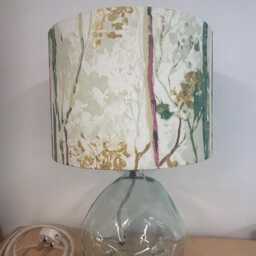 Handmade Silver Birch Fabric Lampshade - Botanical Cottage Garden Style - thumbnail 3
