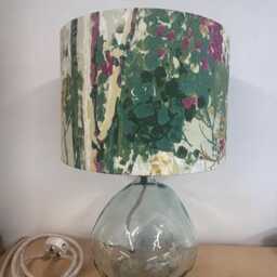 Handmade Silver Birch Fabric Lampshade - Botanical Cottage Garden Style - thumbnail 4