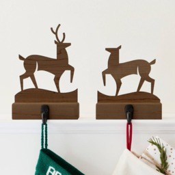 Christmas Stocking Hangers - Made in Usa - Set Of 2 Holders - thumbnail 4