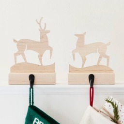 Christmas Stocking Hangers - Made in Usa - Set Of 2 Holders - thumbnail 2