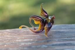 Glass Fish Figurine Sculpture Figure Animal Handmade Sea Murano - thumbnail 1