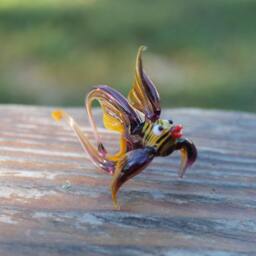 Glass Fish Figurine Sculpture Figure Animal Handmade Sea Murano - thumbnail 2