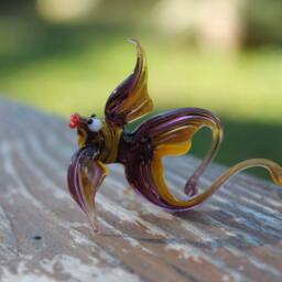 Glass Fish Figurine Sculpture Figure Animal Handmade Sea Murano - thumbnail 4