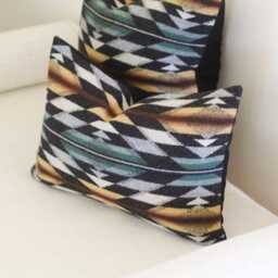 Wyeth Trail Oxford Wool Pillow Cover, Southwestern Cover - Made To Order - thumbnail 2