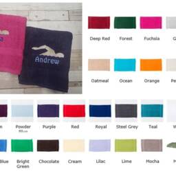 Swimming Personalised Embroidered Towel, Any Name, Sport, Adult Or Kids Gift, Gift For Men & Women, Birthday, Christmas - thumbnail 2