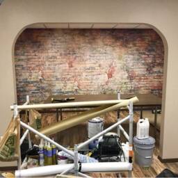 Brick Wall Graffiti Art Wallpaper 255cm - H X 280cm - W 3D Sticker Decor Street Mural Self Adhesive - thumbnail 2