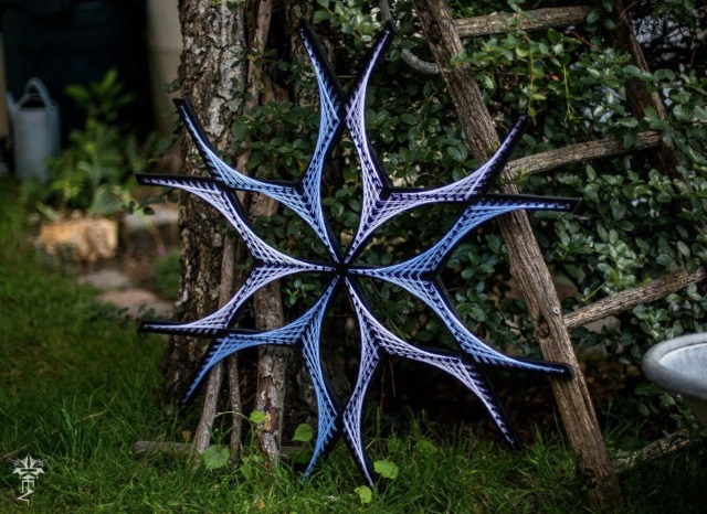 Origin 2.0 Sx - String Art, Sacred Geometry, Psychedelic, Wall Home Decor, Mandala, Zen, 3D Spiritual Gift, Yoga, Uv, Blacklight - image 1