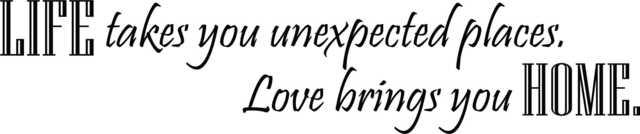 Life Takes Us Love Brings Printable Wall Art