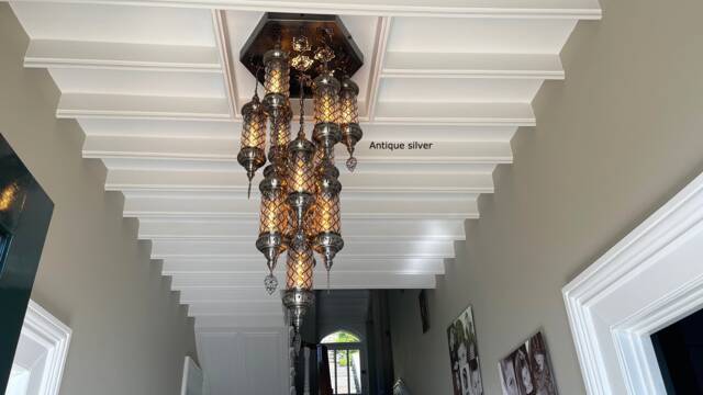 13 Lantern Chandelier Lamp, Turkey Moroccan Light, Moroccan Lighting, Turkish Light, Moroccan Lamp, Moroccan Pendant, Moroccan - image 1