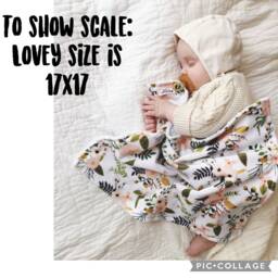 Mauve Minky Lovey Boho Tile Dot Baby Blanket - thumbnail 3
