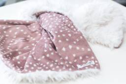 Mauve Minky Lovey Boho Tile Dot Baby Blanket - thumbnail 1