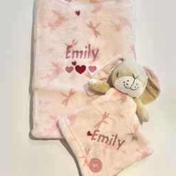 Personalised Baby Gift Set, Blanket & Comforter New in A Choice Of Designs - thumbnail 2