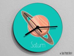 Saturn - Planet Wall Clock - thumbnail 1