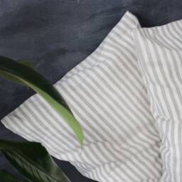 Natural Striped Linen Pillow Case - thumbnail 2
