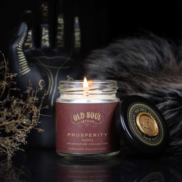 Prosperity Candle - Bayberry - Abundance & Wealth Ritual Green Witch Altar Traditional Holiday Scent Soy - image 1