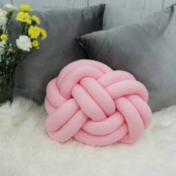 "Handmade Knot Pillow Decorative Cotton Cushion - 11.02"" X 14.96" - thumbnail 3