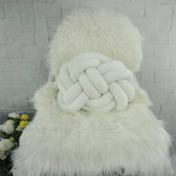 "Handmade Knot Pillow Decorative Cotton Cushion - 11.02"" X 14.96" - thumbnail 2