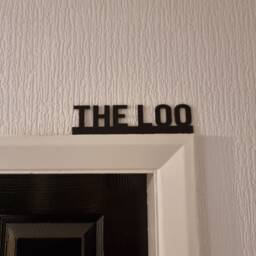 The Loo Door Topper, Shelf Decor, Wall Quirky Home Interior Gift, Door Decoration - thumbnail 1