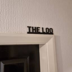 The Loo Door Topper, Shelf Decor, Wall Quirky Home Interior Gift, Door Decoration - thumbnail 2
