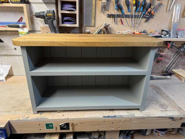 Hallway Bench With Shoe Storage Curved Top Backing - image 1