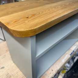 Hallway Bench With Shoe Storage Curved Top Backing - thumbnail 2