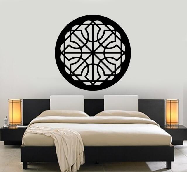 Wall Vinyl Decal Mandala Pattern Symbol Of Universe Cosmos Indian Religious Spiritual Modern Home Decor - #1178Dz - image 1