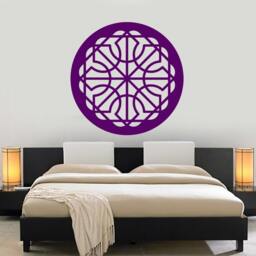 Wall Vinyl Decal Mandala Pattern Symbol Of Universe Cosmos Indian Religious Spiritual Modern Home Decor - #1178Dz - thumbnail 2