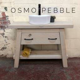Polpero - Handmade Rustic Pine Bathroom Vanity Solid Timber Wooden Unit With Soft Close Drawer - thumbnail 2