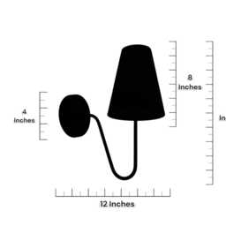 Brass Linen Fabric Wall Sconce, Minimalist Polished Barss Lamp Bathroom Lights - thumbnail 2