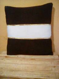 Gold Pillows - Metallic Black White 16x16 Inch Throw Pillow Cover & - thumbnail 1