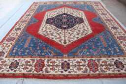 8'5x9'11 Handmade Medallion Wool Rug, Afghan Luxury Farmhouse New Mamluk Design Area Bedroom Livingroom Office D??cor Carpet