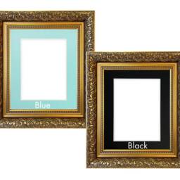 Ornate Dahlia Gold Photo Frame With Mount - thumbnail 2