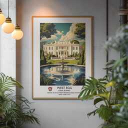 Printed - The Great Gatsby Literary Vintage Travel Poster F Scott Fitzgerald Classic Literature West Egg Long Island New York - thumbnail 3