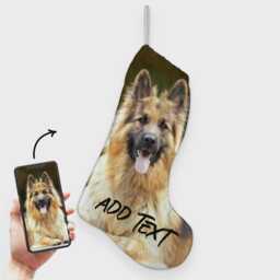 Create Your Own - Festive Personalised Text & Photo Christmas Stocking - thumbnail 1