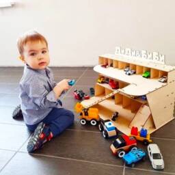Montessori Toys For Baby Gift Wooden Puzzle Play House Car Garage Storage Toddler Educational Learning Waldorf Kids - thumbnail 3