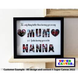 Mum Nana Grandma Personalised Photo Word Art Framed Family Print Handmade Gift For Mummy Nanna Birthday Mothers Day - thumbnail 2