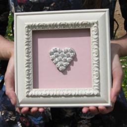 Pink Heart Frame Picture Art Decor From The Love - thumbnail 2