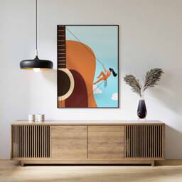 Music Print, Poster, Retro Gift, Wall Art, Gift For Lover, Musician, Vintage Art - thumbnail 3