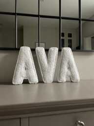 Boucl?? Fabric Letter - New Baby Gift Cushion Name Sign Made By Anna Fabric Letter Personalised Initial - thumbnail 1